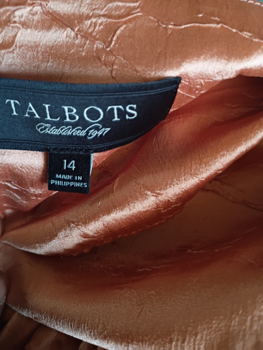 Talbots Blush Gathered Full Maxi Silk blend Skirt - Picture 5 of 6